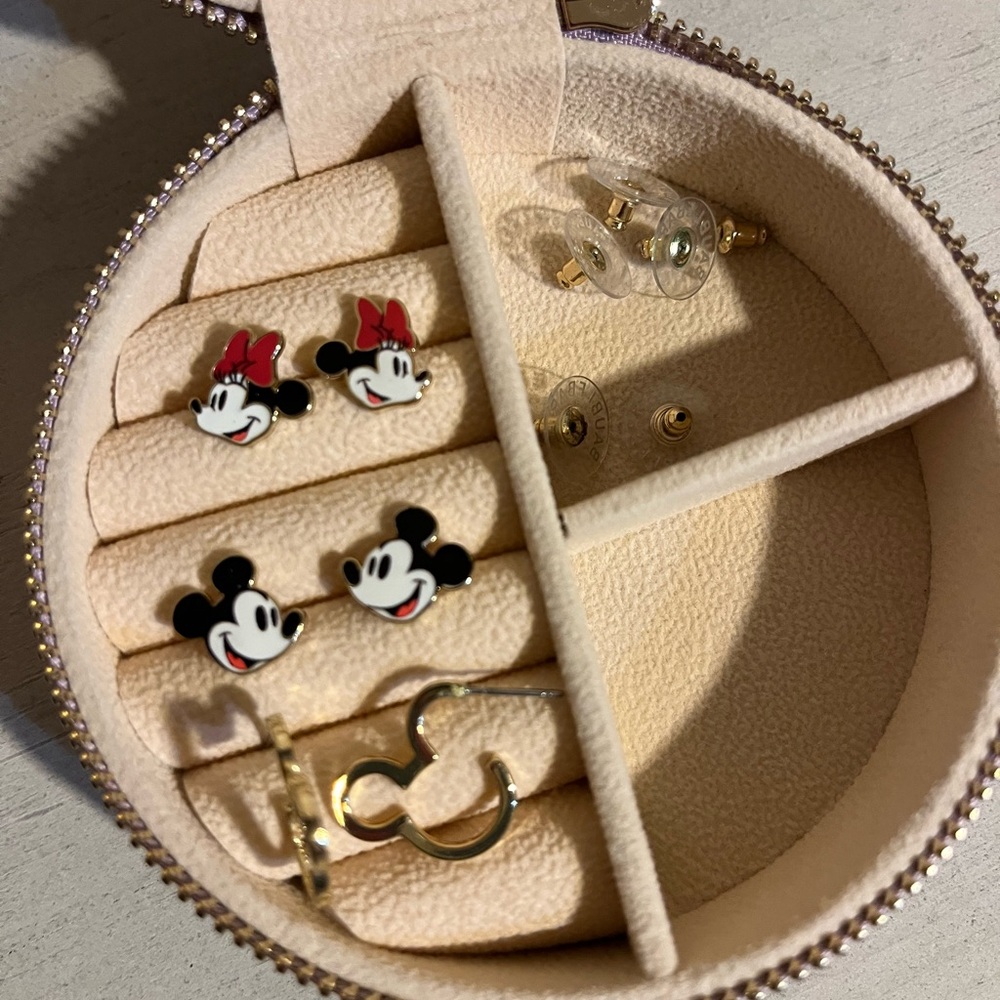 BaubleBar Mickey and Minnie Earrings - three pair